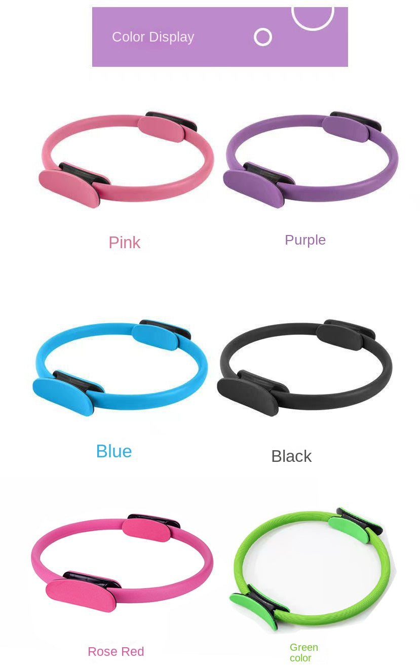 1pc Ultimate Pilates Yoga Resistance Ring - Enhanced Home Fitness Tool for Total Body Sculpting & Muscle Strengthening - Multi-Function Workout Accessory