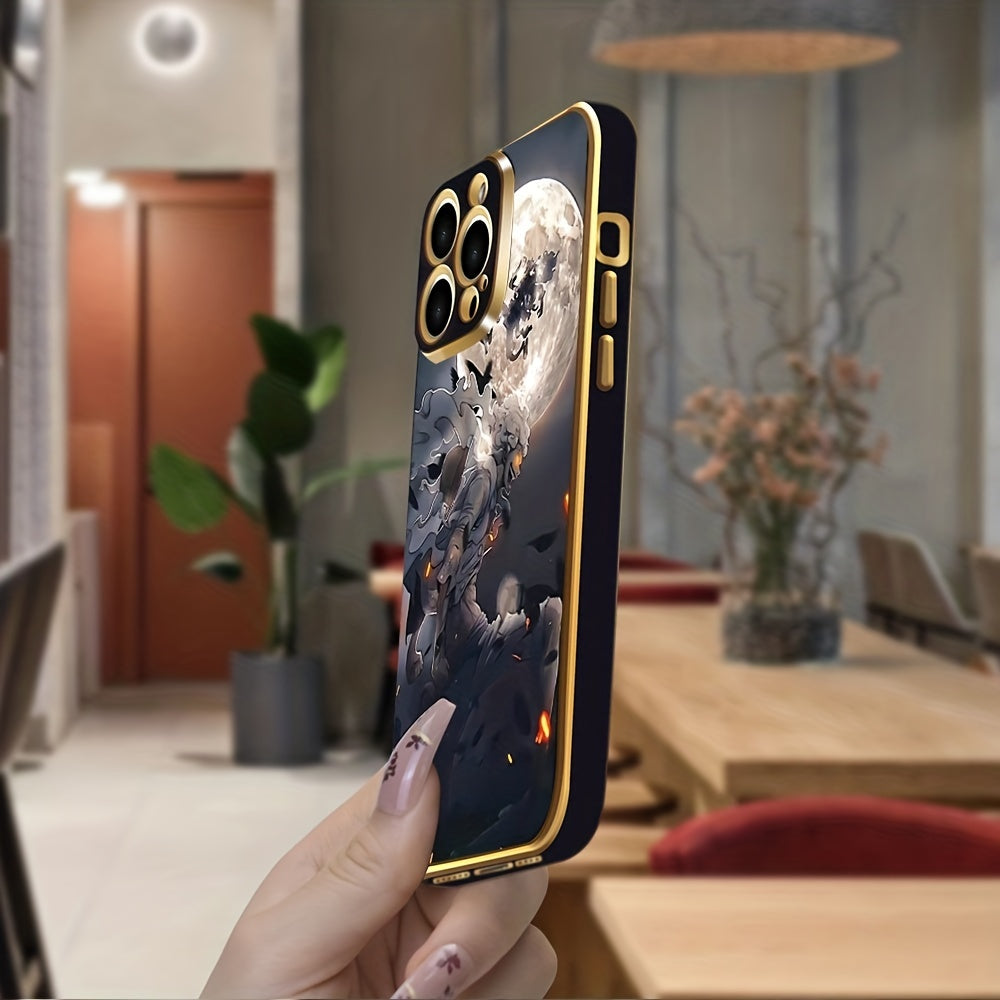 Creative Anime Character Graphic Phone Case For IPhone 15/11 Pro Max/11/14 Pro/14/13/12 Pro Max Shockproof Soft Protective Cover