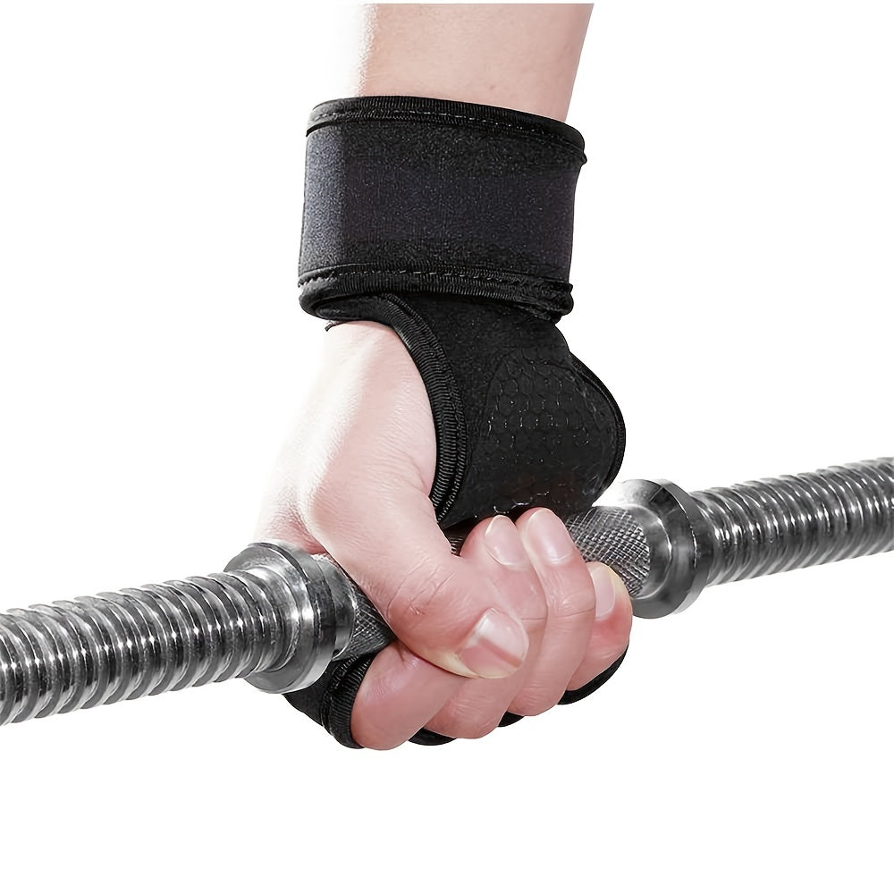 1 Pair of Premium Unisex Weightlifting Gloves - Enhanced Grip, Wrist Support, and Palm Protection for Fitness, Sports, Bodybuilding, and Gymnastics Enthusiasts - Durable, Breathable, and Comfortable Design for Optimal Perform