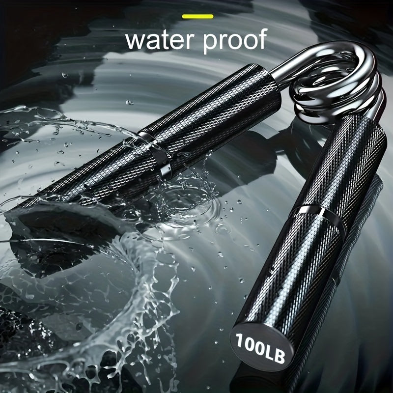 1pc YZLSPORTS Aluminum Alloy Hand Grip Strengthener, 50-350 LB Metal Hand Gripper for Enhanced Grip and Forearm Strength, Uncharged Fitness Equipment for Training and Exercise, Black - Ideal for New Year, Easter, Halloween, I