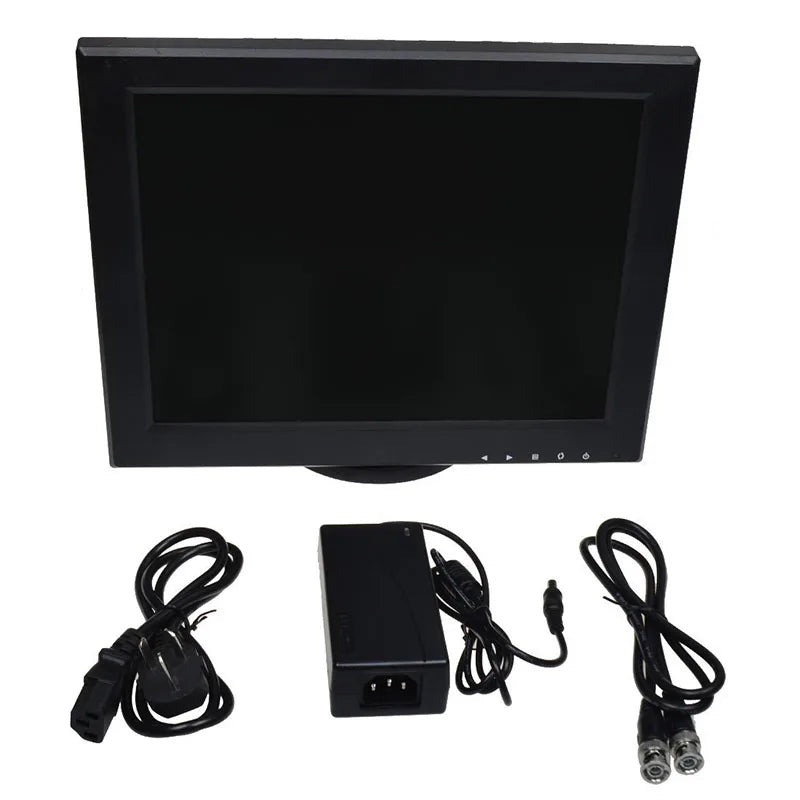 12 Inch 1024x768 800x600 Industrial LCD Monitor Display For CCTV Car DVR Microscope Camera Built-In Speaker