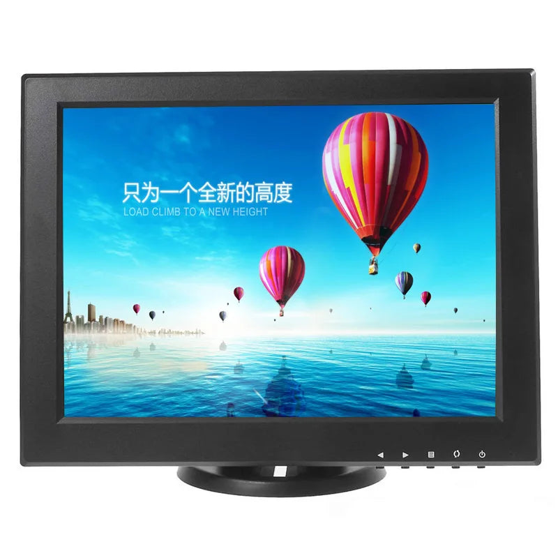 12 Inch 1024x768 800x600 Industrial LCD Monitor Display For CCTV Car DVR Microscope Camera Built-In Speaker
