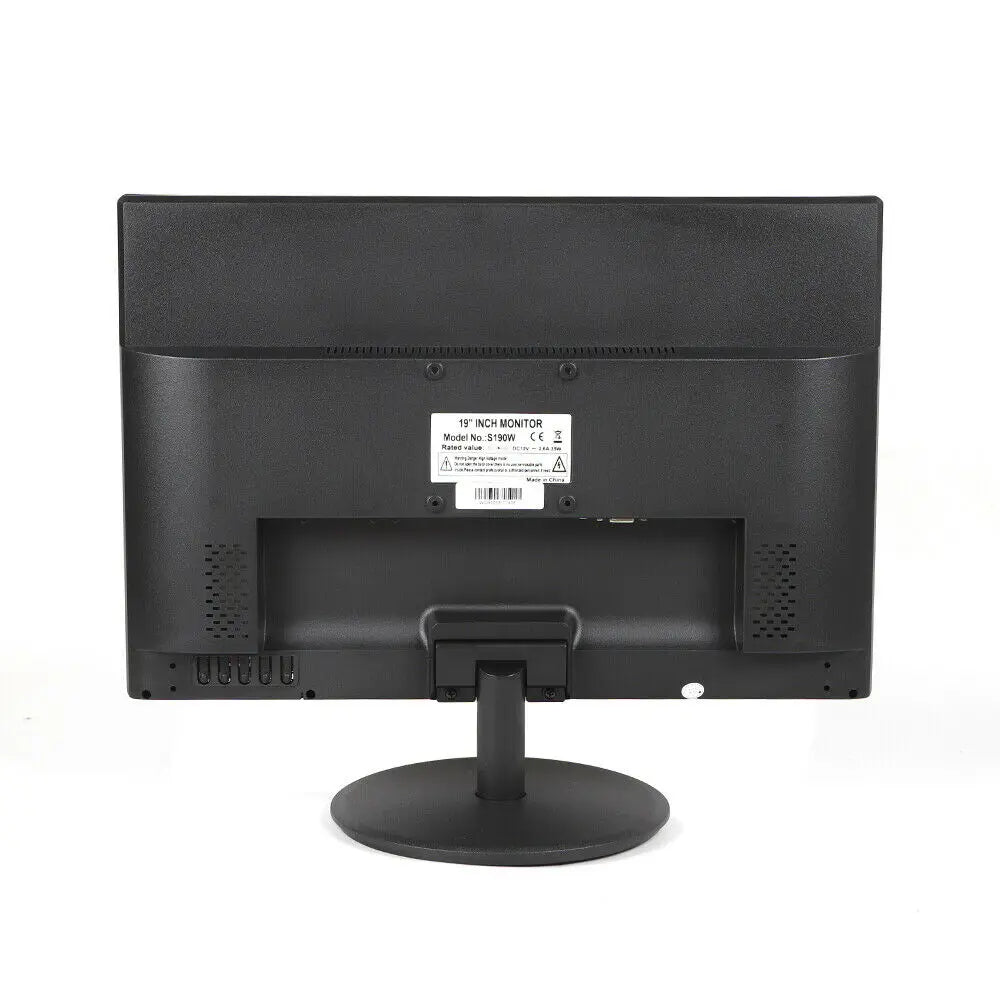 19-inch LED Touch Screen Monitor, 1440×900 Resolution, VGA/HDMI Input, 16:10 Aspect Ratio, 250cd/m² Brightness, and 5ms