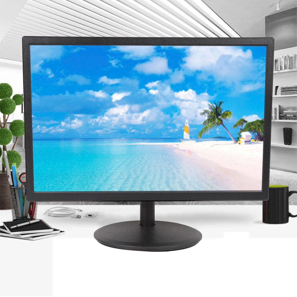 19-inch LED Touch Screen Monitor, 1440×900 Resolution, VGA/HDMI Input, 16:10 Aspect Ratio, 250cd/m² Brightness, and 5ms