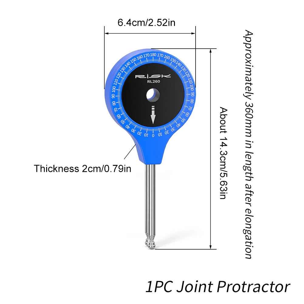1/2PCS Telescopic Joint Protractor Bike Fitting Posture Angle Measurement Tool Cycling Arm Leg Angle Finder Joint Protractor