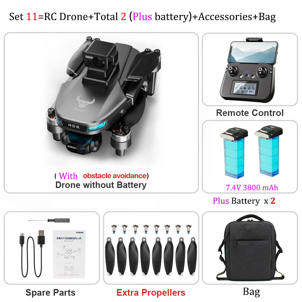 ZLL SG109 Max2 Drone 4K HD Camera Three-axis Gimbal Obstacle Avoidance GPS Brushless MINI Drone Foldable Quadcopter Toy For Kids