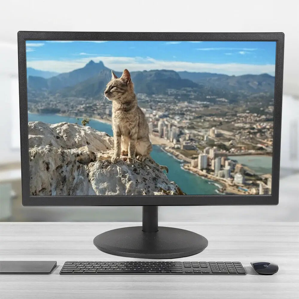 19-inch LED Touch Screen Monitor, 1440×900 Resolution, VGA/HDMI Input, 16:10 Aspect Ratio, 250cd/m² Brightness, and 5ms