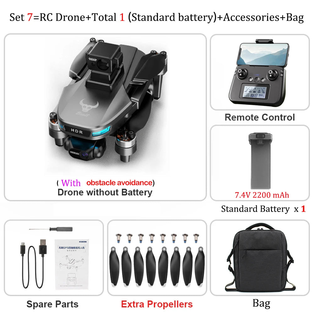 ZLL SG109 Max2 Drone 4K HD Camera Three-axis Gimbal Obstacle Avoidance GPS Brushless MINI Drone Foldable Quadcopter Toy For Kids