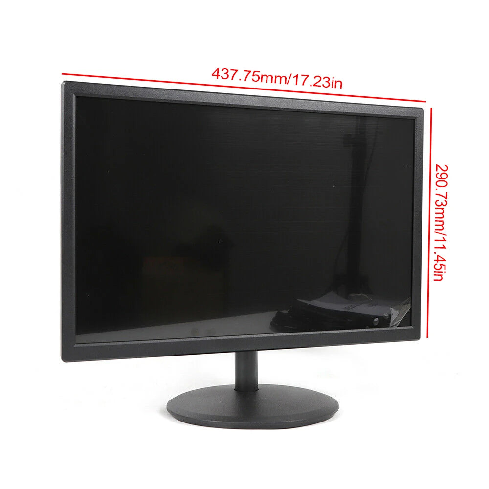 19-inch LED Touch Screen Monitor, 1440×900 Resolution, VGA/HDMI Input, 16:10 Aspect Ratio, 250cd/m² Brightness, and 5ms