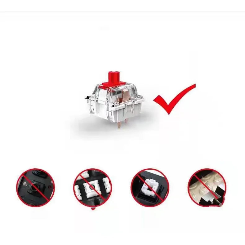 1 Pcs New Personalized Creative Keycaps for Mechanical Keyboards Cute Space Rabbit R4 Cross Axis Keycap