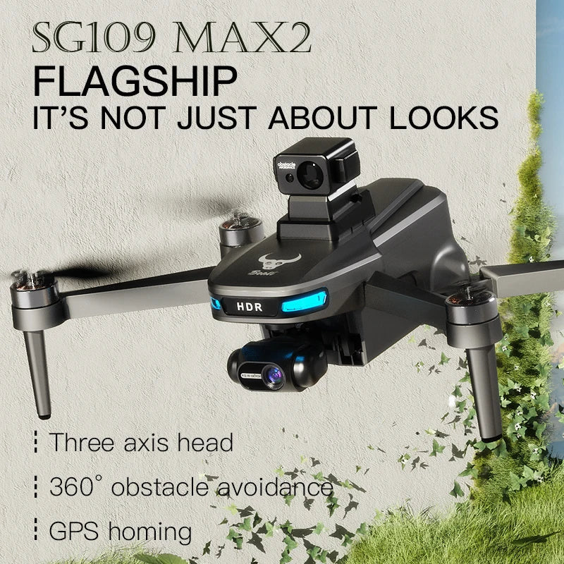 ZLL SG109 Max2 Drone 4K HD Camera Three-axis Gimbal Obstacle Avoidance GPS Brushless MINI Drone Foldable Quadcopter Toy For Kids