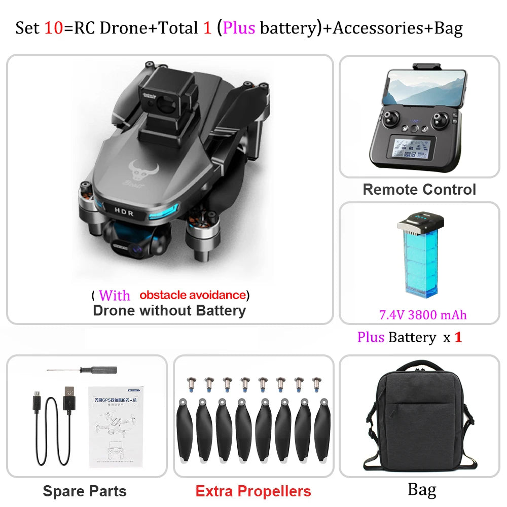 ZLL SG109 Max2 Drone 4K HD Camera Three-axis Gimbal Obstacle Avoidance GPS Brushless MINI Drone Foldable Quadcopter Toy For Kids