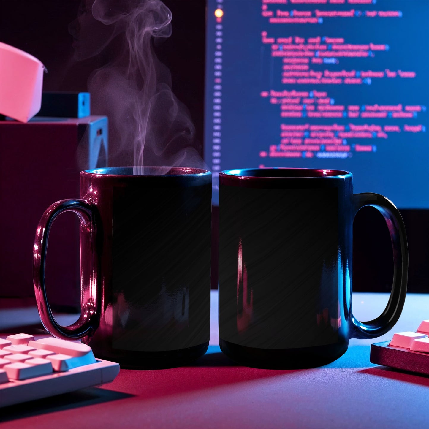 Black Ceramic Mug