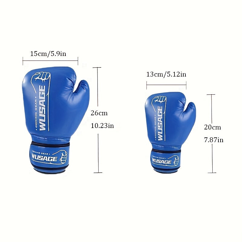 1 Pair Premium Boxing Gloves - Ultimate Training Companion for Men and Women - Ideal for Kickboxing, MMA, Muay Thai, Sparring, Punching, Heavy Bag Workouts, and Fitness Exercises
