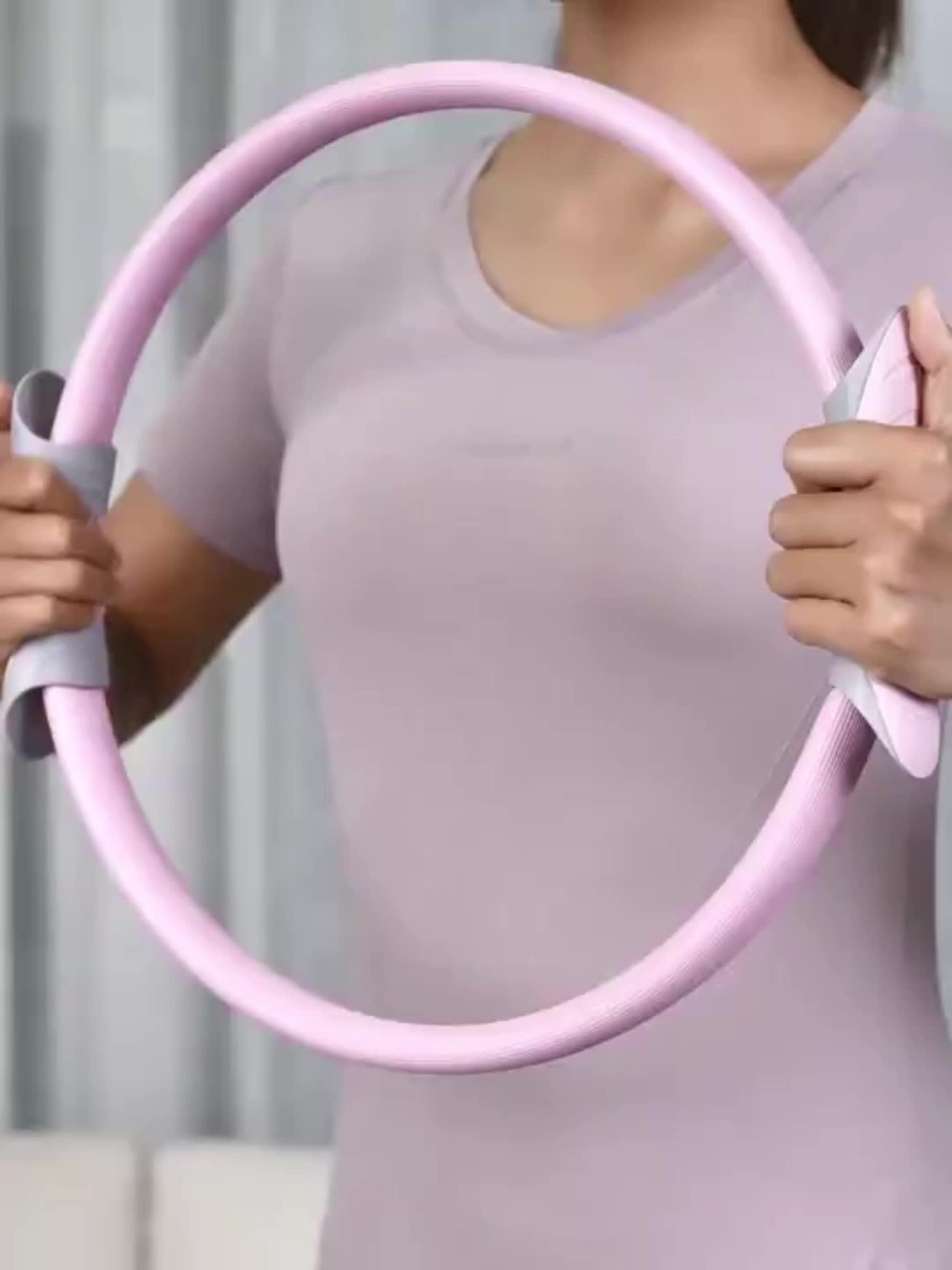1pc Ultimate Pilates Yoga Resistance Ring - Enhanced Home Fitness Tool for Total Body Sculpting & Muscle Strengthening - Multi-Function Workout Accessory