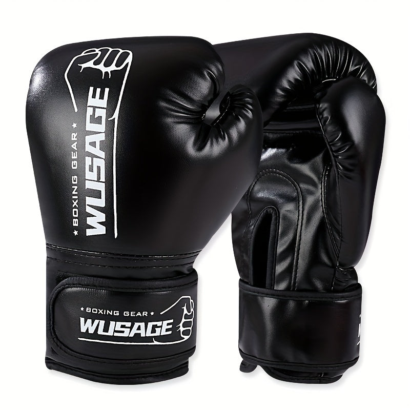 1 Pair Premium Boxing Gloves - Ultimate Training Companion for Men and Women - Ideal for Kickboxing, MMA, Muay Thai, Sparring, Punching, Heavy Bag Workouts, and Fitness Exercises
