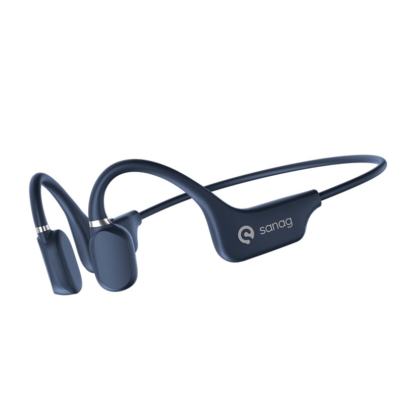 Sanag A5X True Bone Conduction Open Ear Wireless Sport Headphones - Immersive 3D Stereo Sound, Sweatproof, Lightweight, Long Battery Life - Ideal for Running, Jogging, Cycling, and Fitness Enthusiasts