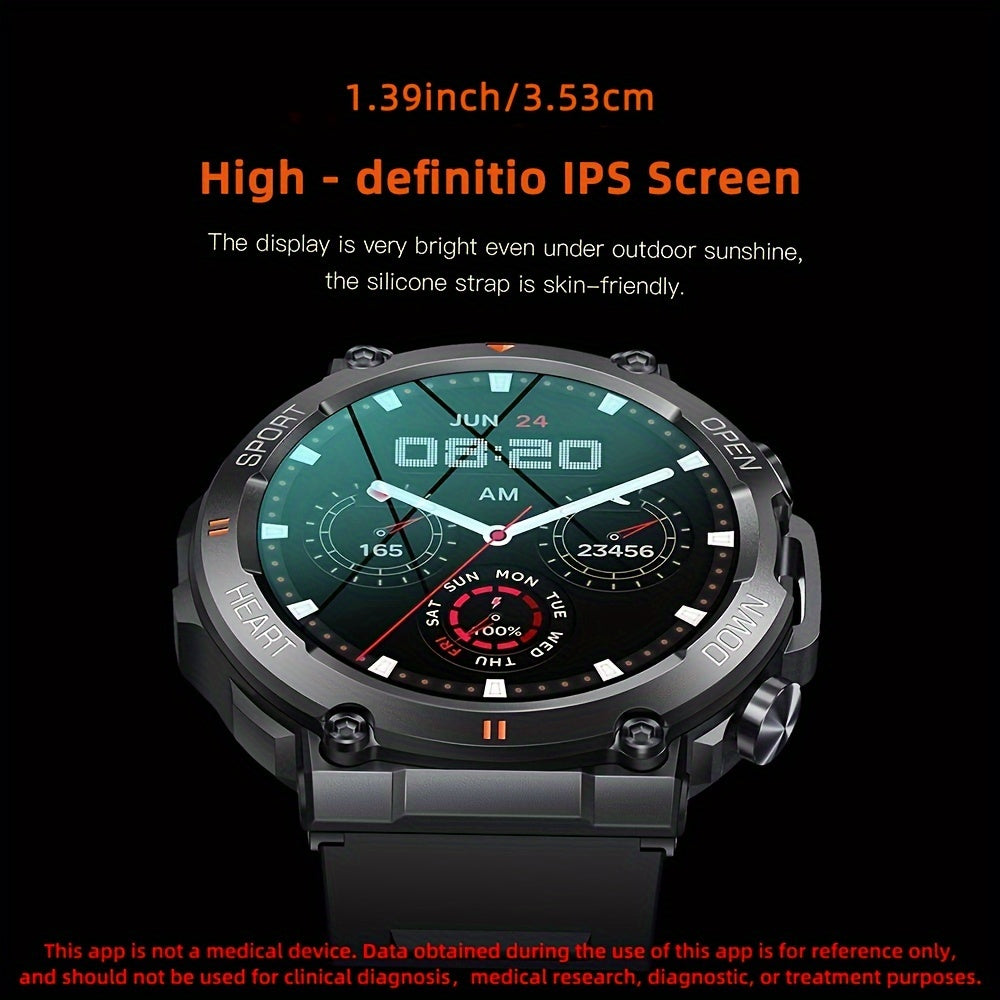 SENBONO Round Smart Watch With 1.39inch Screen Wireless Dial Answer Call Watch, Activity Fitness Watch 400mAh Outdoor Sports Smartwatch Men Women For IPhone/Android