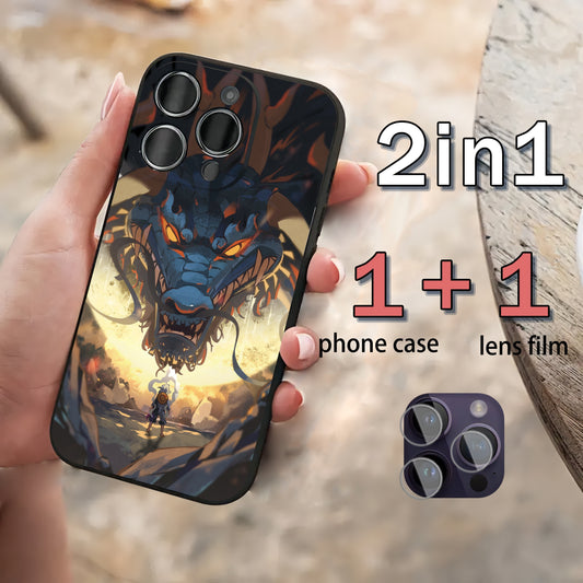 Gear Fifth Nika Anime Printed Phone Case Lens Film 2in1, Suitable For IPhone14/14Plus/14Pro/14Pro Max, IPhone13/13Pro/13Pro Max, IPhone12/12Pro/12Pro Max, IPhone11/11Pro/11Pro Max Halloween/Valentine’s Day/Resurrection Fest