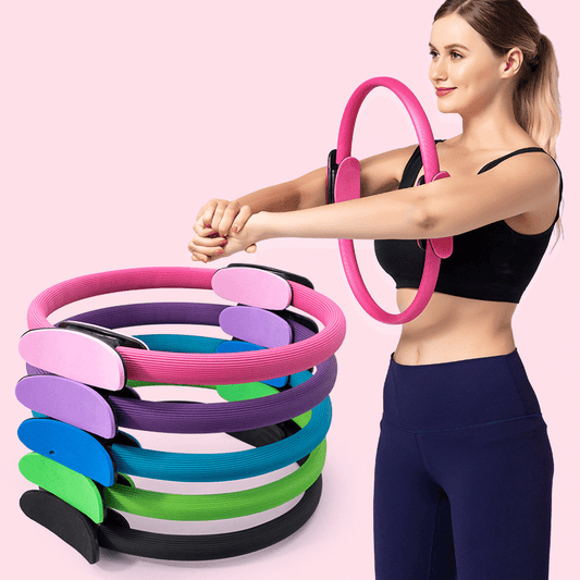 1pc Ultimate Pilates Yoga Resistance Ring - Enhanced Home Fitness Tool for Total Body Sculpting & Muscle Strengthening - Multi-Function Workout Accessory