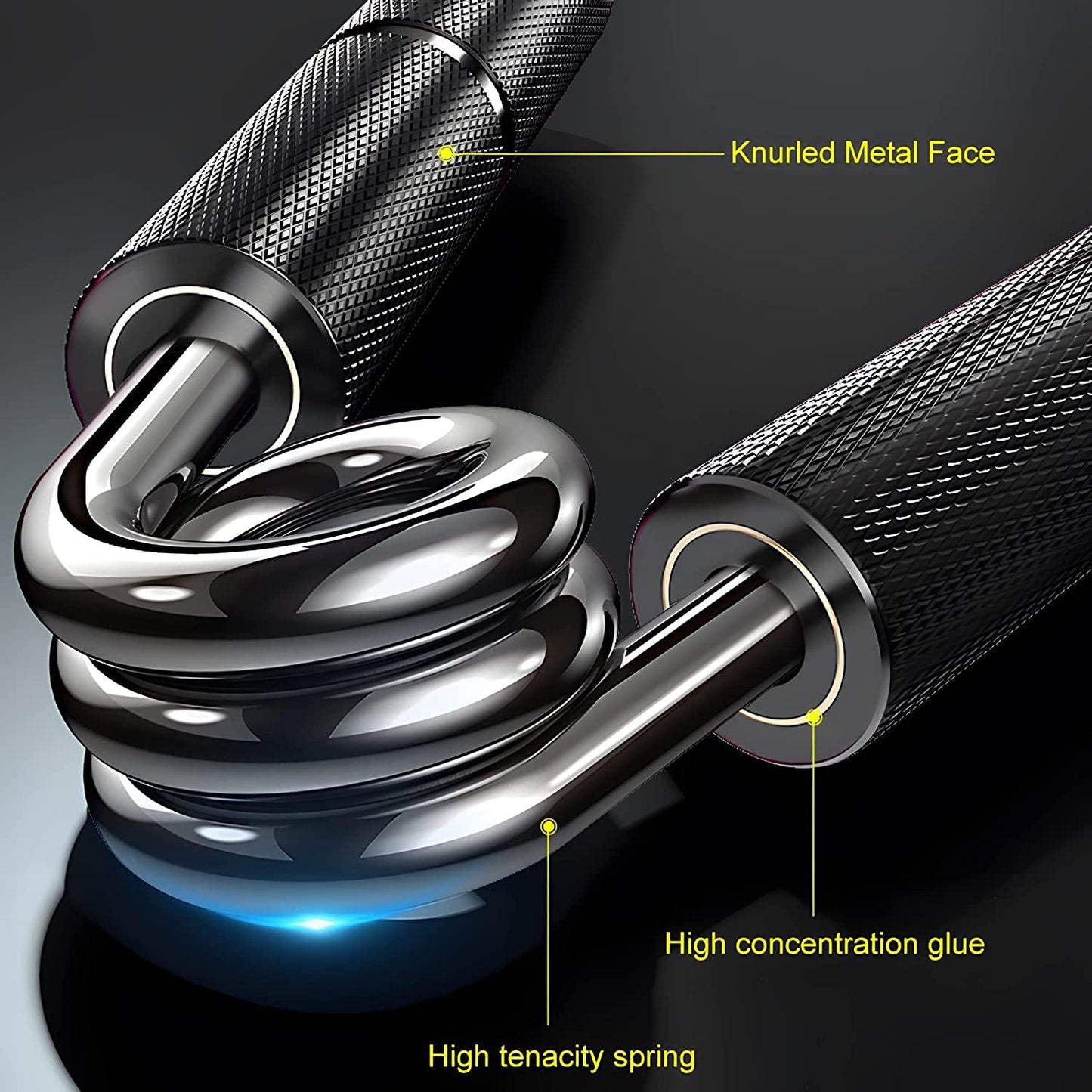 1pc YZLSPORTS Aluminum Alloy Hand Grip Strengthener, 50-350 LB Metal Hand Gripper for Enhanced Grip and Forearm Strength, Uncharged Fitness Equipment for Training and Exercise, Black - Ideal for New Year, Easter, Halloween, I