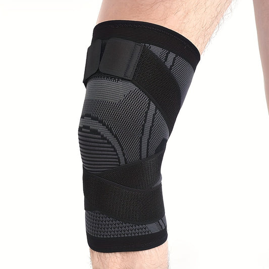 1pc High-Elastic Breathable Compression Knee Sleeve Protector for Sports, Gym, Hiking, Fitness, and Weightlifting - Joint Support and Protector
