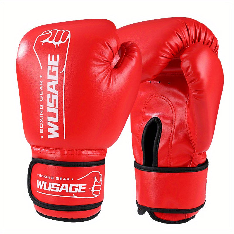 1 Pair Premium Boxing Gloves - Ultimate Training Companion for Men and Women - Ideal for Kickboxing, MMA, Muay Thai, Sparring, Punching, Heavy Bag Workouts, and Fitness Exercises