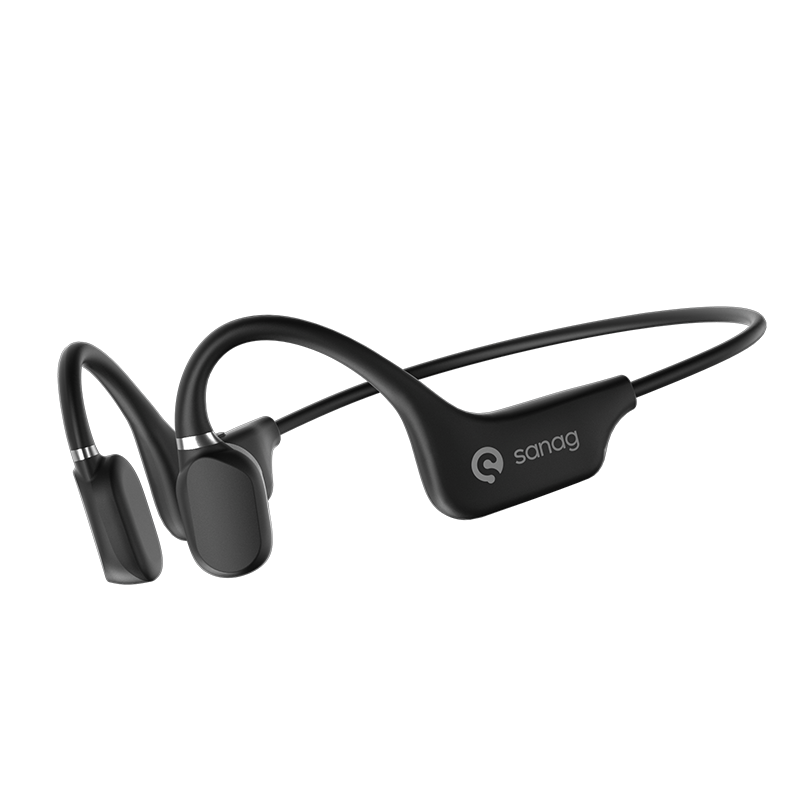 Sanag A5X True Bone Conduction Open Ear Wireless Sport Headphones - Immersive 3D Stereo Sound, Sweatproof, Lightweight, Long Battery Life - Ideal for Running, Jogging, Cycling, and Fitness Enthusiasts
