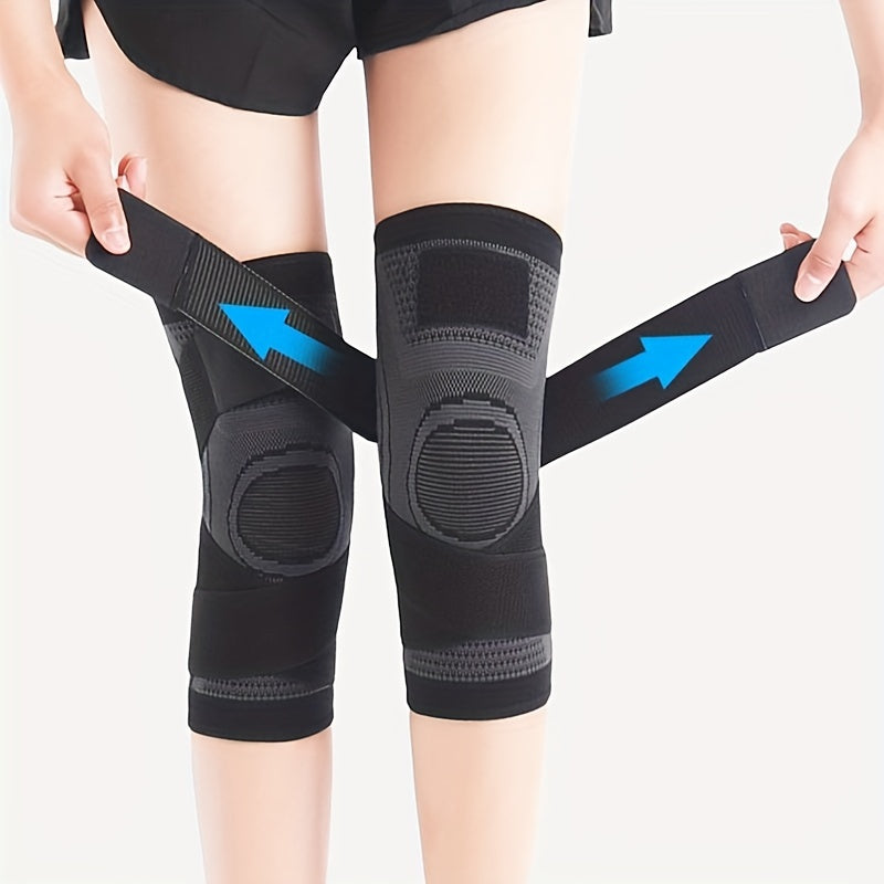 1pc High-Elastic Breathable Compression Knee Sleeve Protector for Sports, Gym, Hiking, Fitness, and Weightlifting - Joint Support and Protector
