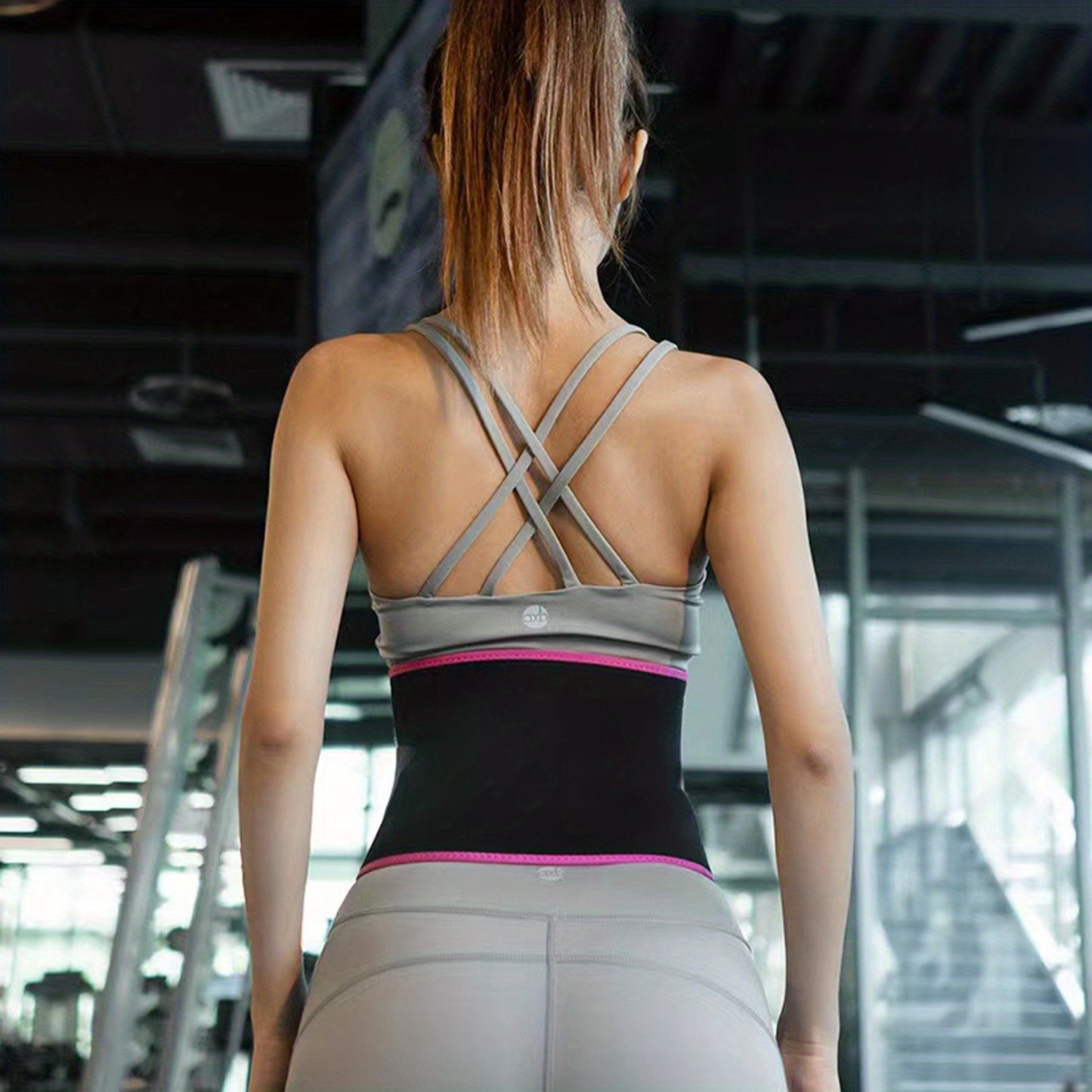 [Unisex Elastic Waist Trimmer] Waist Trimmer For Women And Mens, Elastic Compression Waist Trainer Sweat Belt For Fitness Exercise, Tummy Control Shapewear