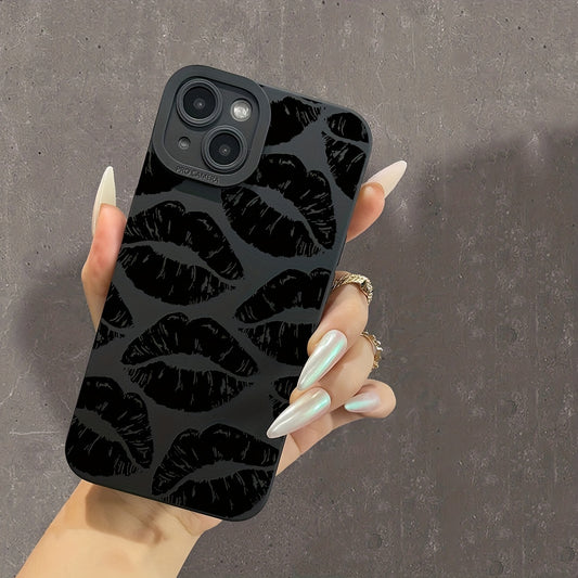 Personalized Lip Print Phone Case for iPhone 14/13/12/11/XS/XR/X/7/8/6s/Mini/Plus/Pro Max/SE, Easter/Birthday Gift for Girlfriend/Boyfriend/Friend/Yourself