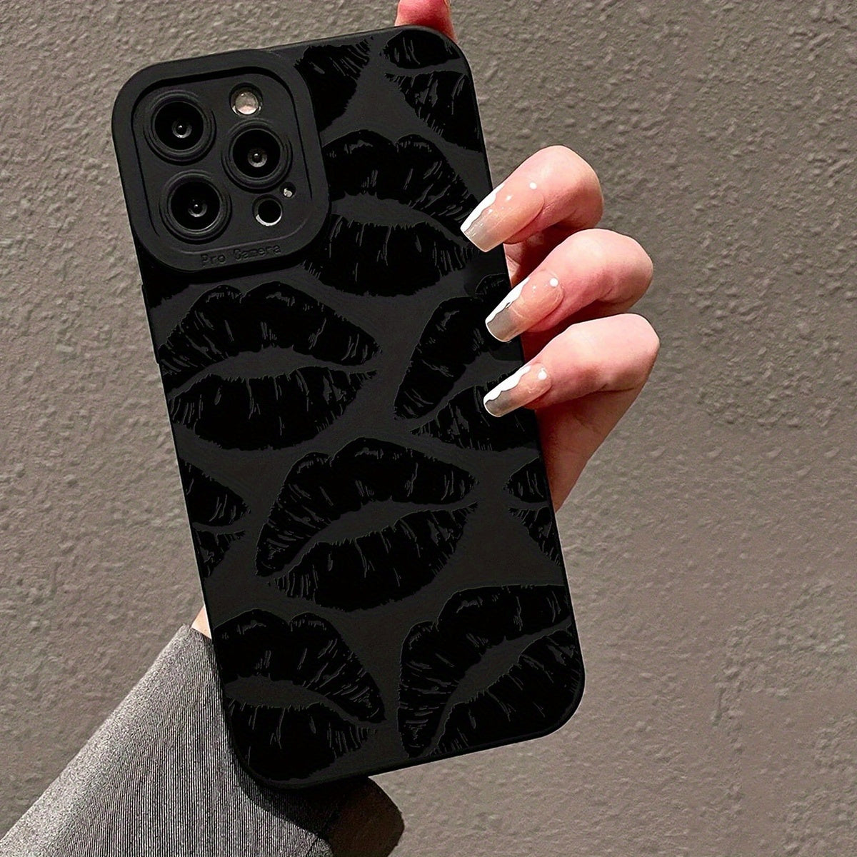 Personalized Lip Print Phone Case for iPhone 14/13/12/11/XS/XR/X/7/8/6s/Mini/Plus/Pro Max/SE, Easter/Birthday Gift for Girlfriend/Boyfriend/Friend/Yourself