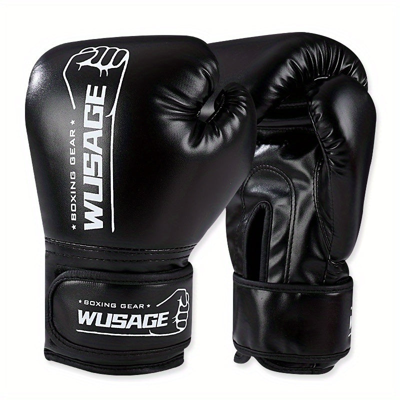 1 Pair Premium Boxing Gloves - Ultimate Training Companion for Men and Women - Ideal for Kickboxing, MMA, Muay Thai, Sparring, Punching, Heavy Bag Workouts, and Fitness Exercises