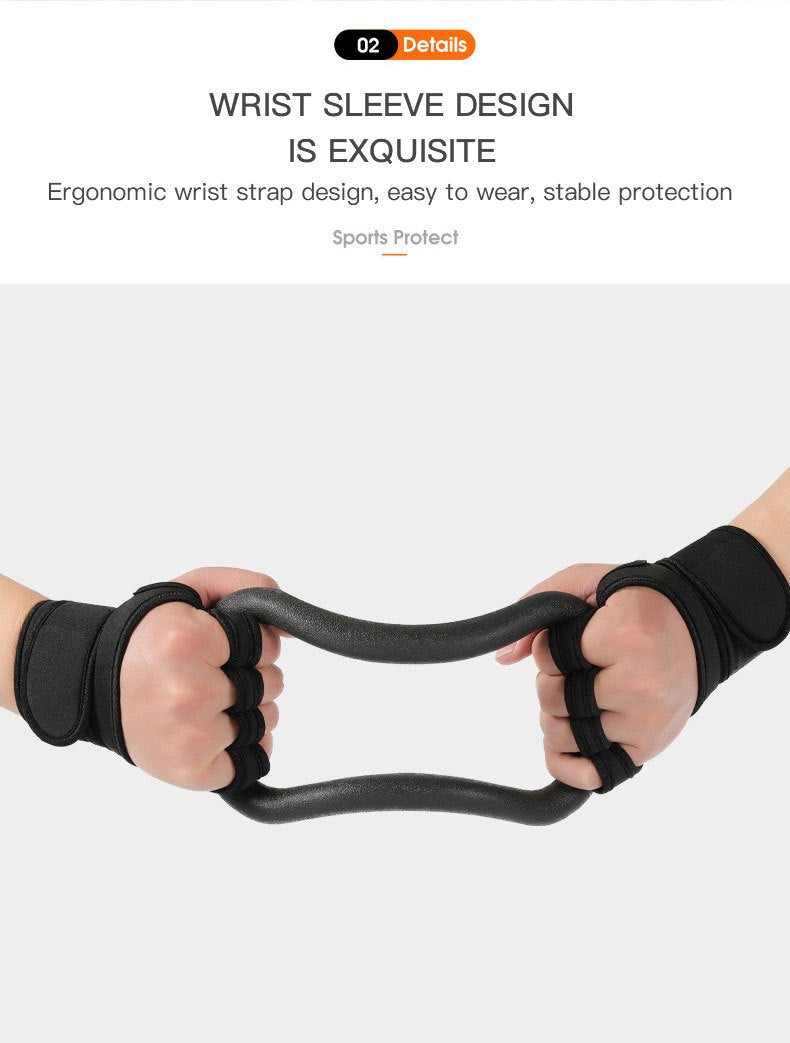 1 Pair of Premium Unisex Weightlifting Gloves - Enhanced Grip, Wrist Support, and Palm Protection for Fitness, Sports, Bodybuilding, and Gymnastics Enthusiasts - Durable, Breathable, and Comfortable Design for Optimal Perform