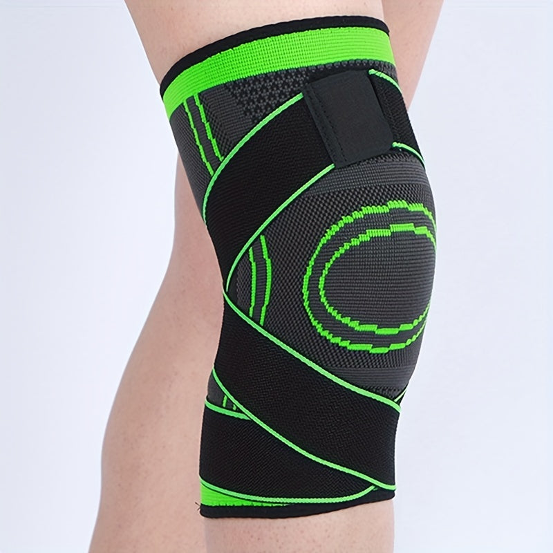 1pc High-Elastic Breathable Compression Knee Sleeve Protector for Sports, Gym, Hiking, Fitness, and Weightlifting - Joint Support and Protector