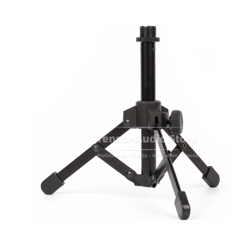 For SHURE MV7 MV 7 MV7X X Microphone Tripod Stand Foldable Table Mic Boom Desk Holder Tabletop Bracket Heavy Duty Desktop Mount