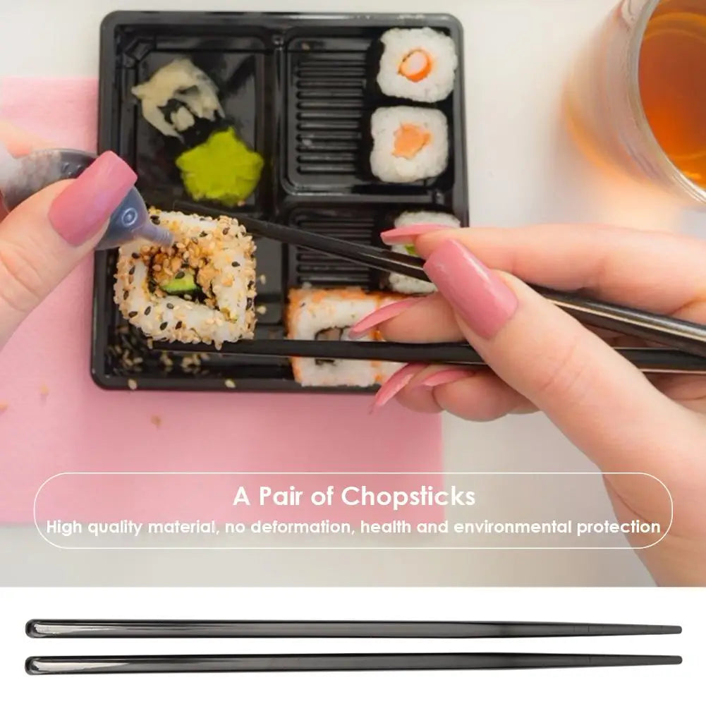 1 Pair Stainless Steel Chopsticks Portable Non-slip Food Sticks Tableware 21cm Chinese Chopsticks Tableware Kitchen Tools