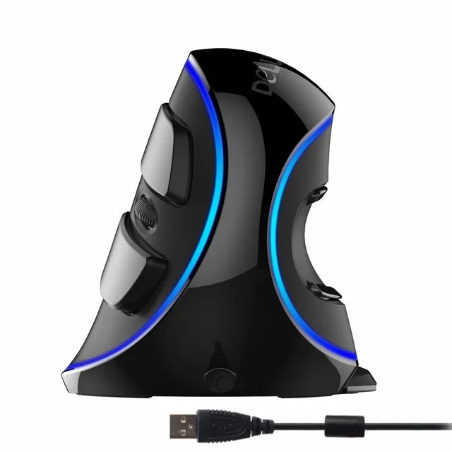 12800DPI Ergonomics Vertical Gaming Programmable Macro Delux M618 PLUS Wired Mouse 6 Buttons RGB Wireless Right Hand Mice