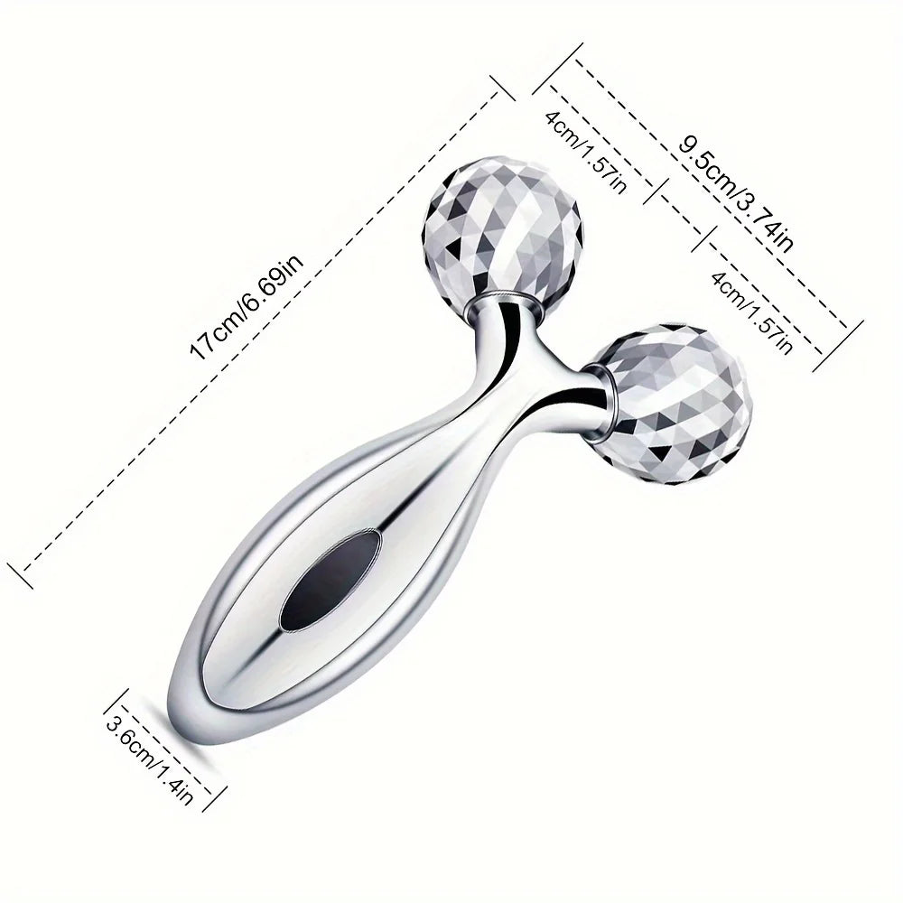3D Roller Massager Facial Beauty Device For Muscle Lifting & Skin Care, Manual Massager For Women Men