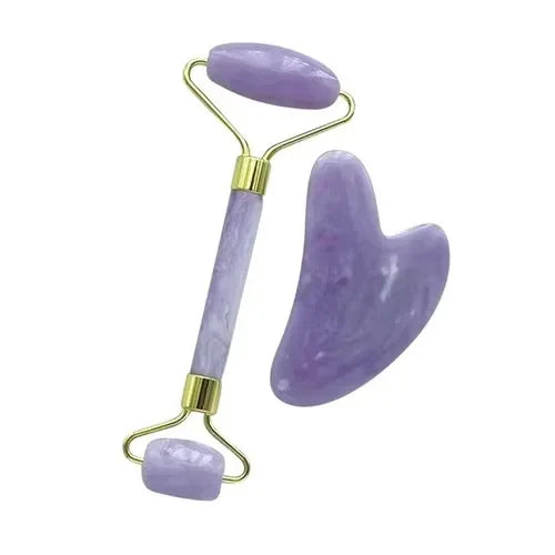 Natural Jade Roller Massager for Face Roller facial liftting Anti-wrinkle Gua Sha Jade Stone Face Massager Beauty Skin Care Tool
