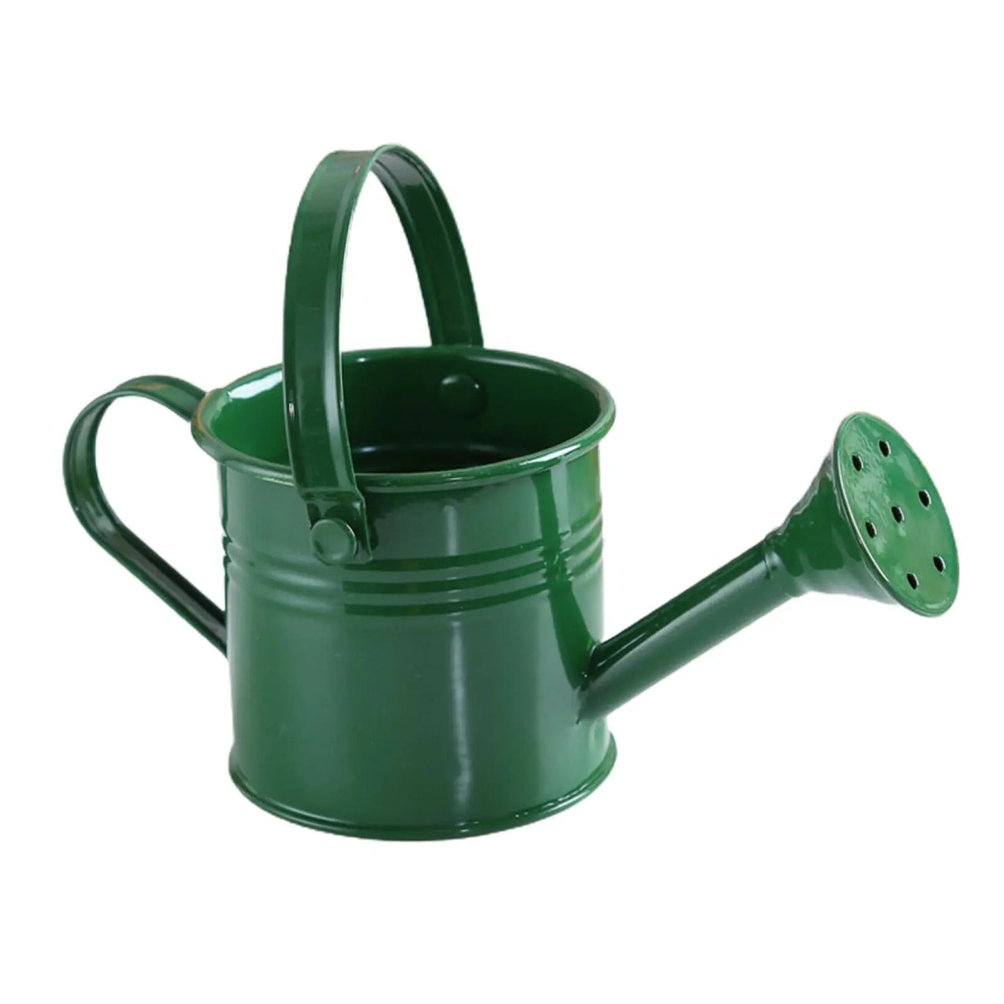 1Pcs Metal Watering Can Garden Flower Kettle Mini Small Water Spraying Pot Sprinkle with Large Capacity For Kids Adult