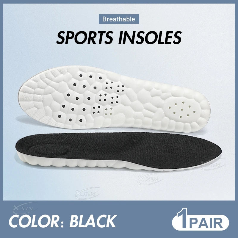 【Xxin】Cloud Shape Elastic Shoe Insoles for Men and Women Light Shock Absorption Sport Shoes Pad Soft Insole Size 35-46