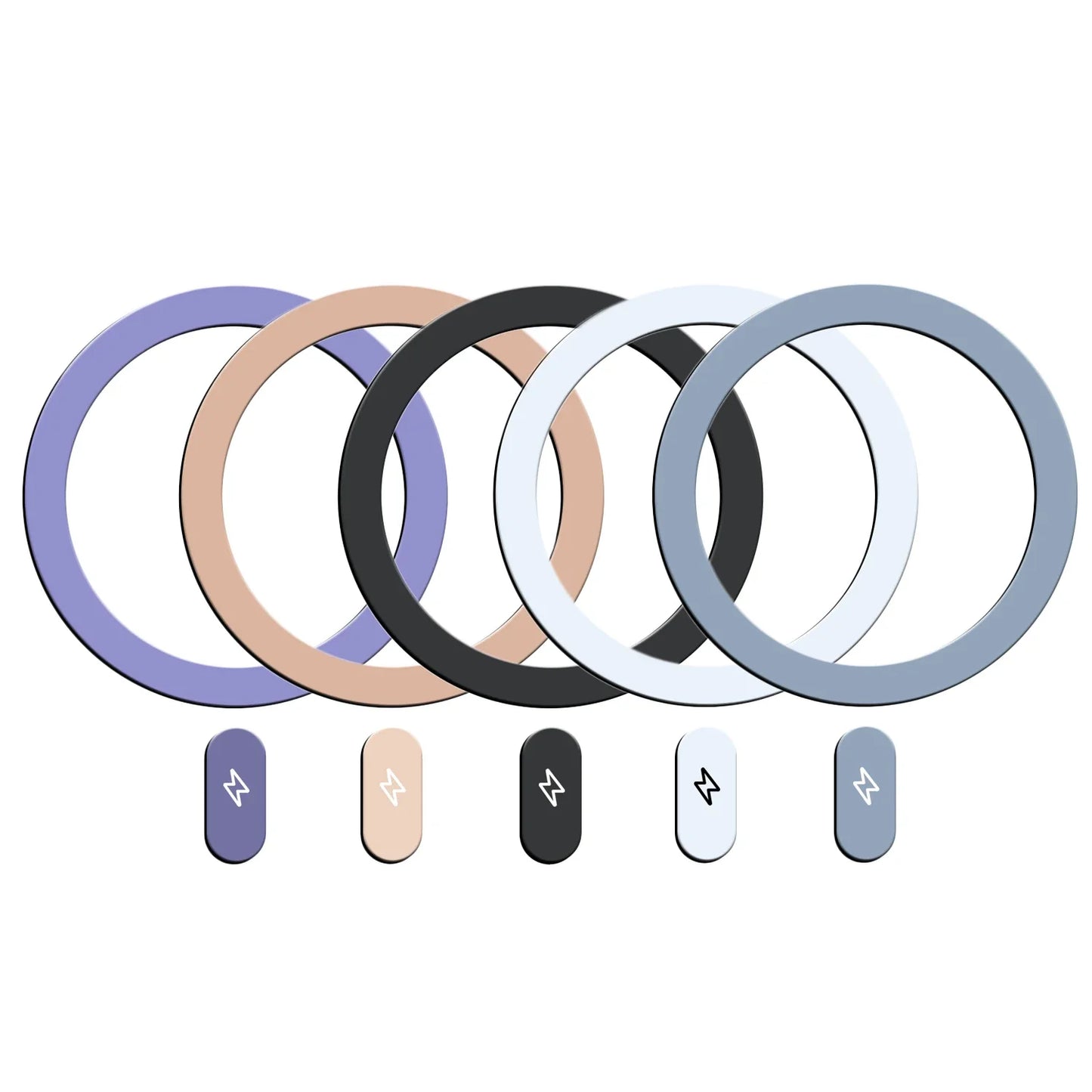 1-5Pcs Universal Metal Plate Ring for Magsafe Magnetic Wireless Charger Iron Sheet Sticker Car Phone Holder for IPhone 13 14 15