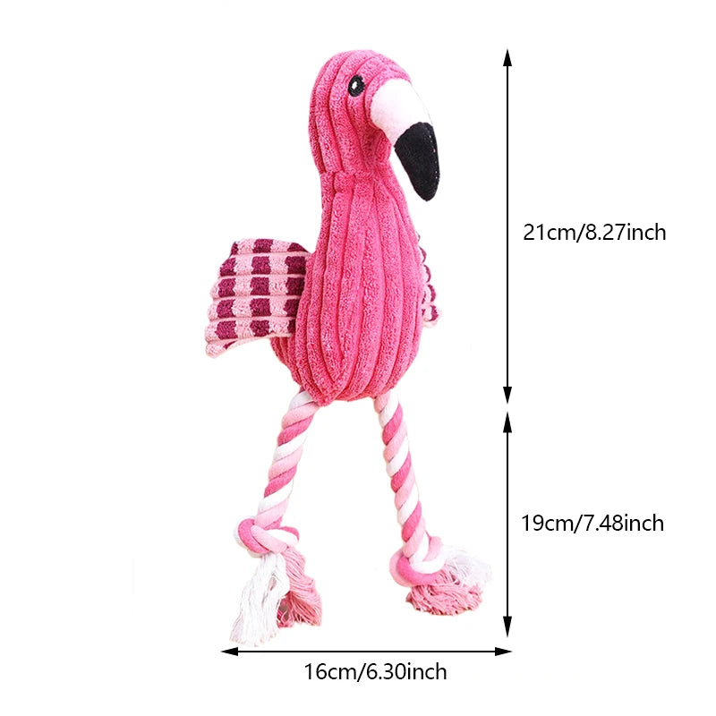 1PC Animal Shape Squeaky Toys Plush Dog Toy Cute Bite Resistant Corduroy Dog Toys for Small Large Dogs Puppy Pet Dog Accessories