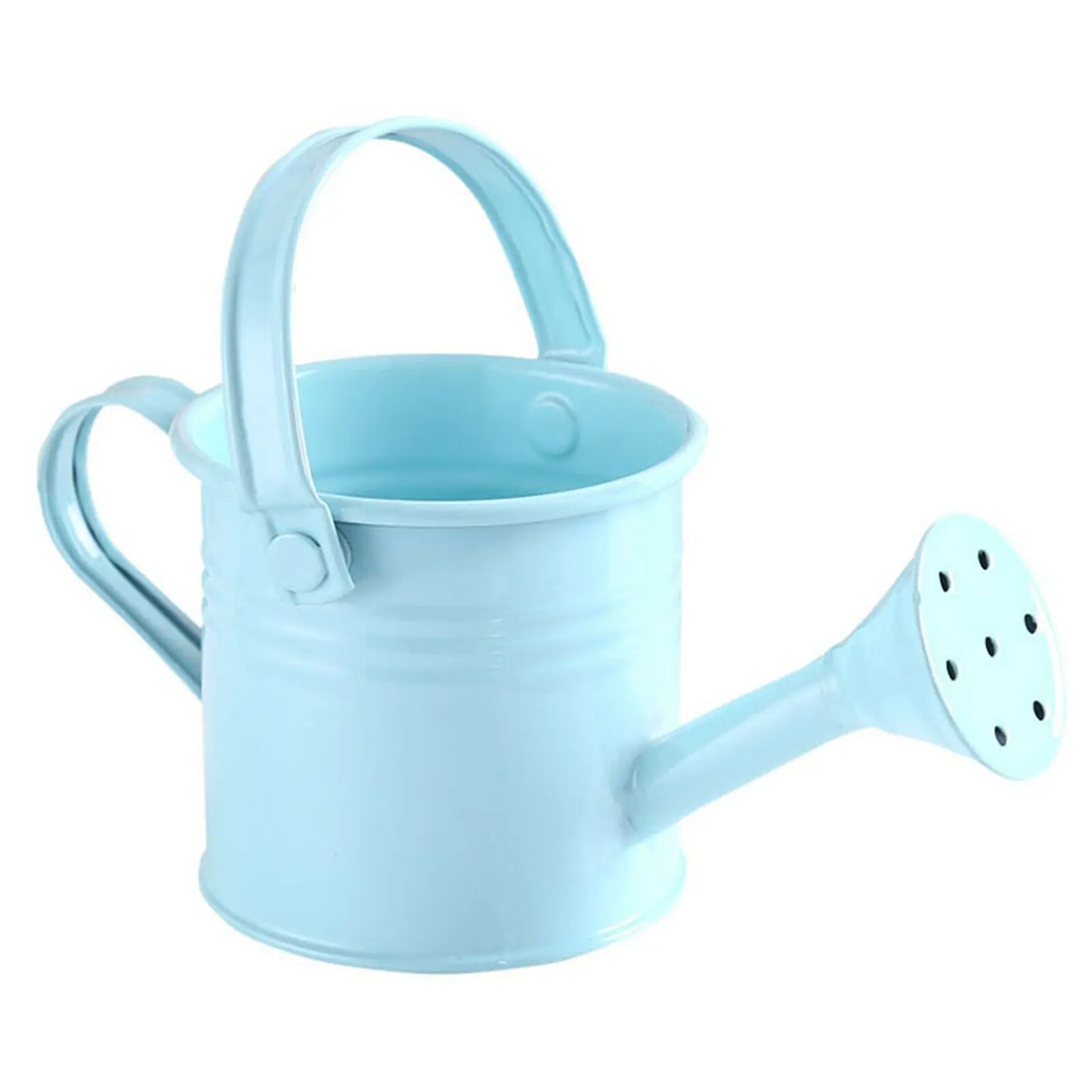 1Pcs Metal Watering Can Garden Flower Kettle Mini Small Water Spraying Pot Sprinkle with Large Capacity For Kids Adult