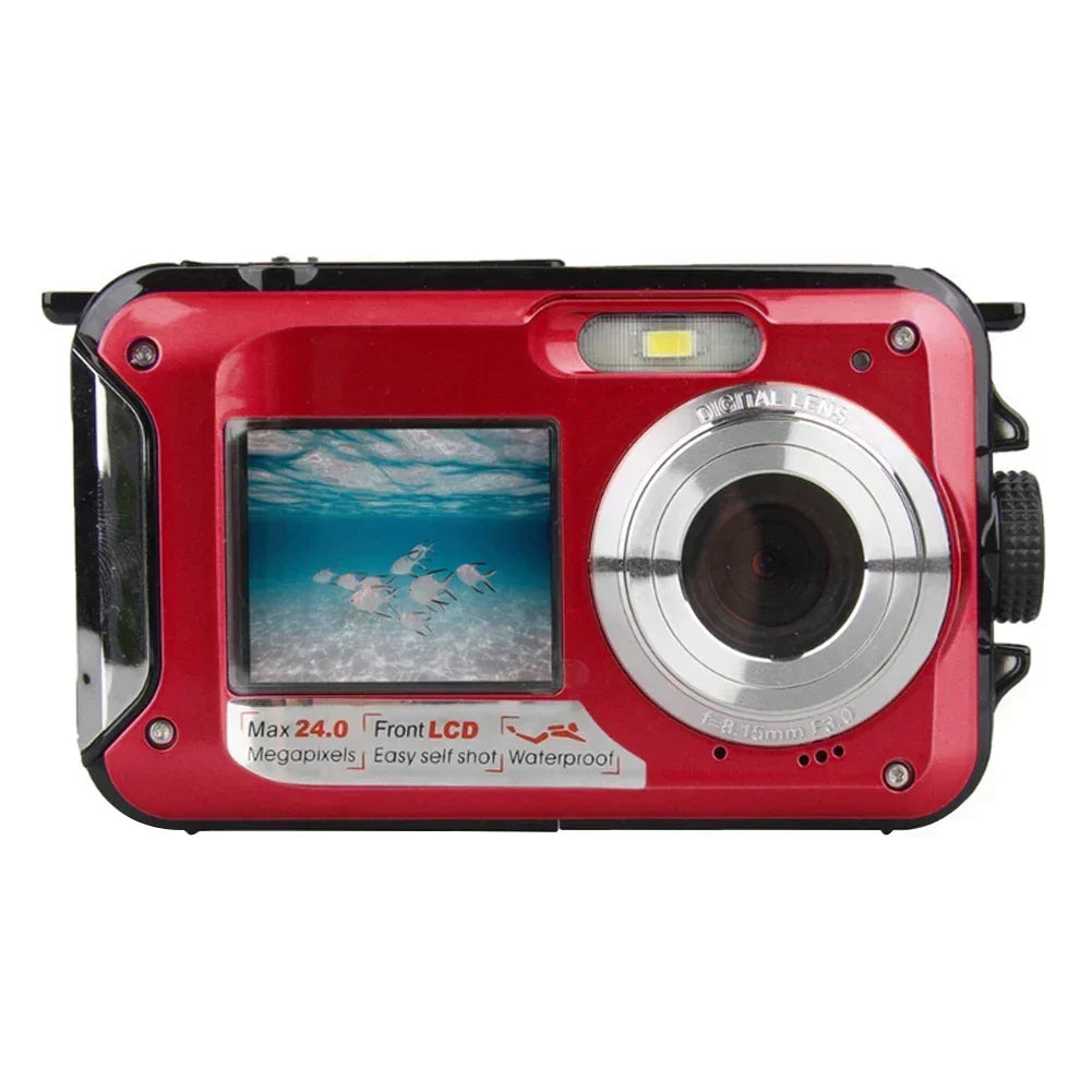 1080P HD Waterproof Digital Camera Anti-Shake Selfie Outdoor Video Portable Recorder for Underwater DV Recording Present Cameras