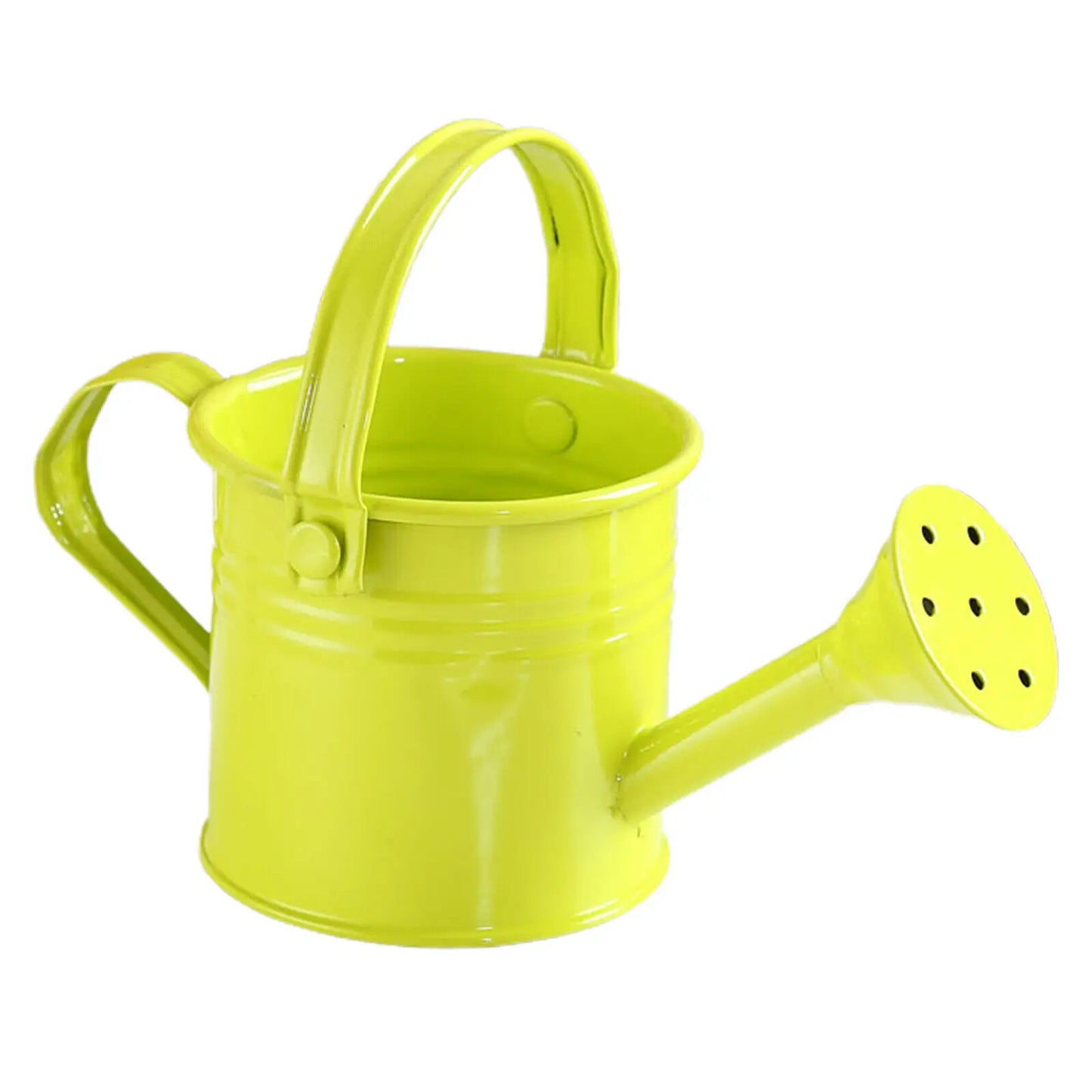 1Pcs Metal Watering Can Garden Flower Kettle Mini Small Water Spraying Pot Sprinkle with Large Capacity For Kids Adult