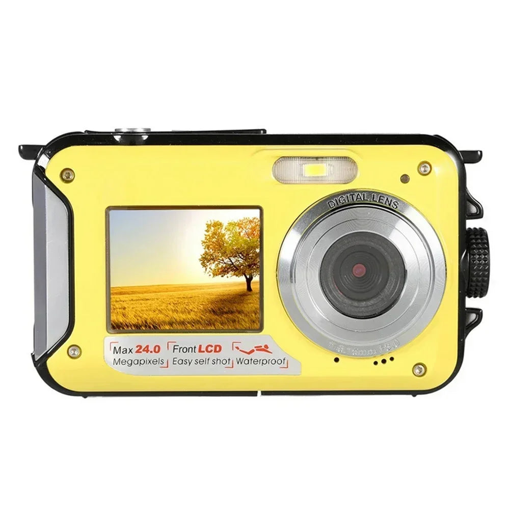 1080P HD Waterproof Digital Camera Anti-Shake Selfie Outdoor Video Portable Recorder for Underwater DV Recording Present Cameras