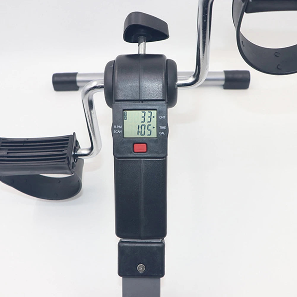 Mini Exercise Bike with LCD Display Elderly Rehabilitation Bicycle Adjustable Resistance Multifunctional Home Fitness Equipment