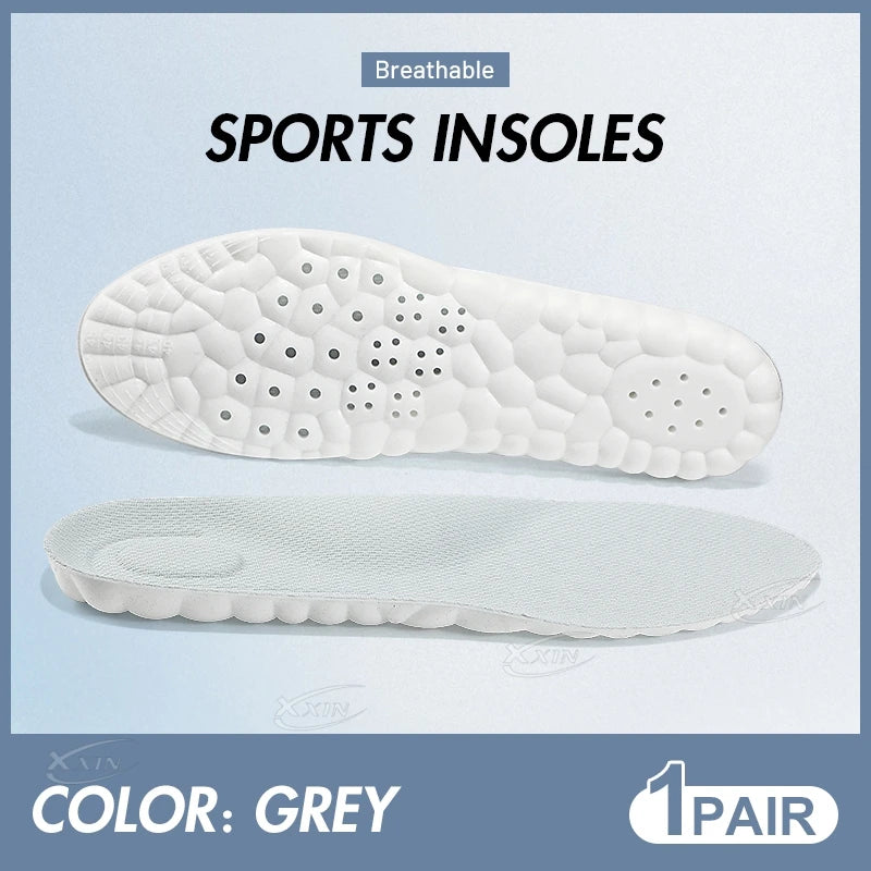 【Xxin】Cloud Shape Elastic Shoe Insoles for Men and Women Light Shock Absorption Sport Shoes Pad Soft Insole Size 35-46